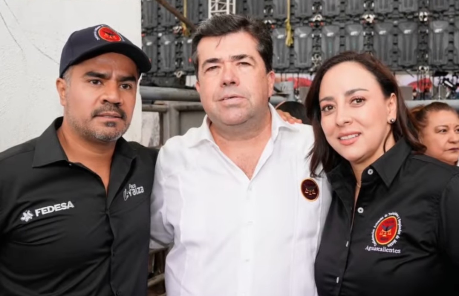 Representantes de FEDESA y CATEM Aguascalientes junto a Pedro Haces